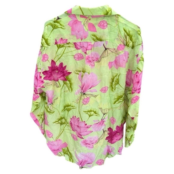 Rococo Sand Ren Button Up Top in Multi - Picture 3 of 7